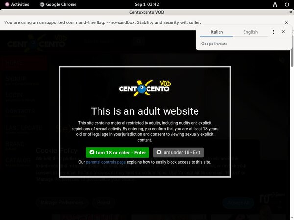 Cento X Cento Vod Free Trial Access