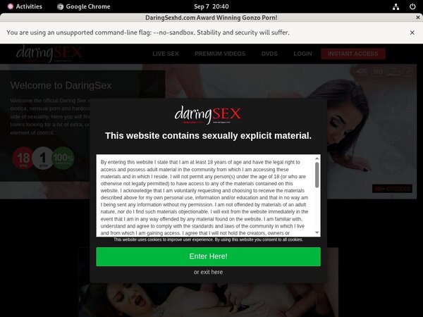 Free Daring Sex Trial