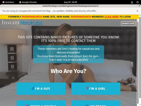 Free Working Instant Hookups Logins
