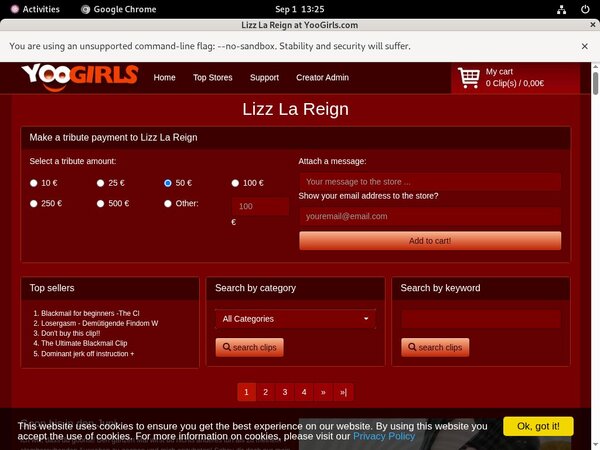 Lizz La Reign Full Site