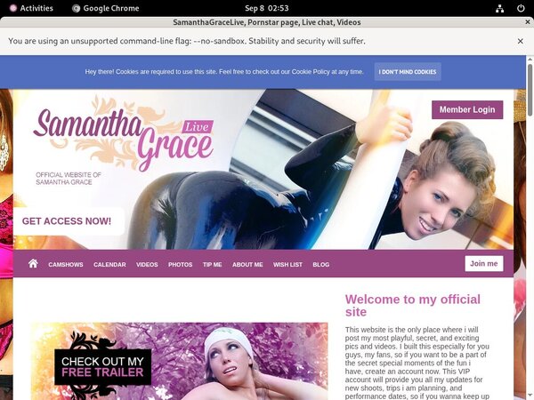 SamanthaGraceLive With Prepaid Card