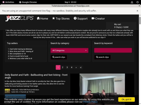 Toiletslaveanddommes Login Details