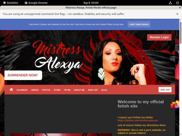 Try MistressAlexya Free