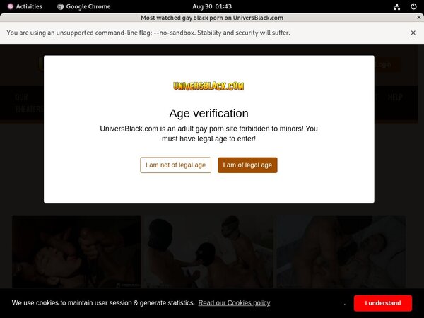 Univers Black Working Password