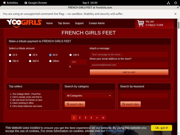 FRENCHGIRLSFEET Trial Offer