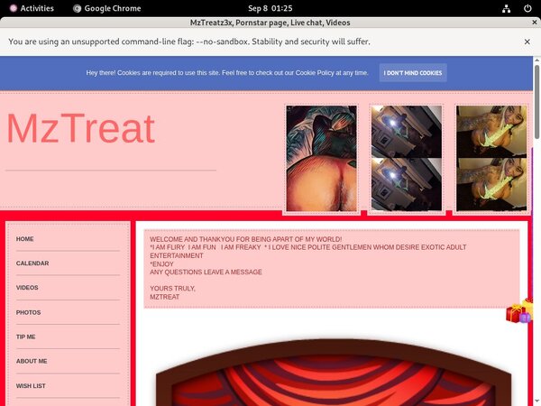 MzTreatz3x Login Info