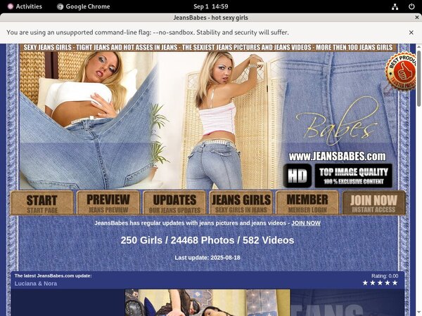 Jeansbabes.com Passwords