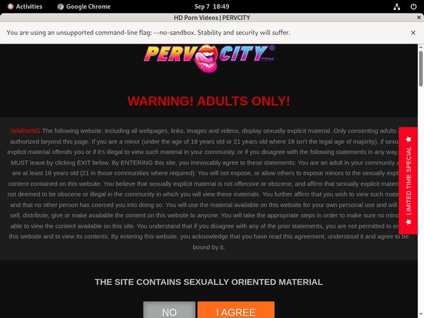 Pervcity Login Details